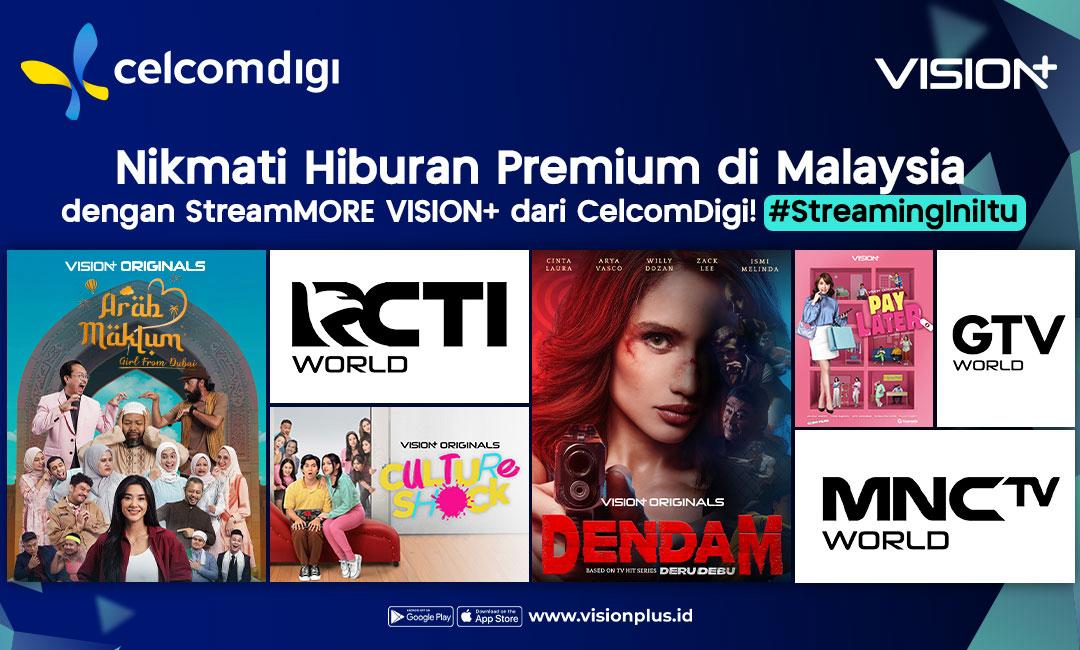 VISION+ Gandeng CelcomDigi Hadirkan Layanan Streaming di Malaysia : Okezone Celebrity