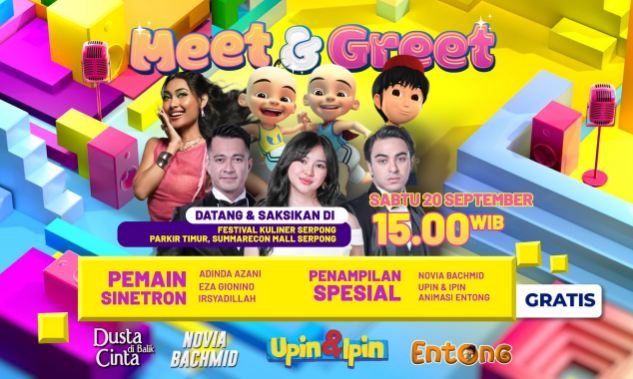 Eza Gionino hingga Adinda Azani Siap Menyapa Penggemar dalam Dahsyatnya Meet and Greet Dusta di Balik Cinta di Serpong : Okezone Celebrity